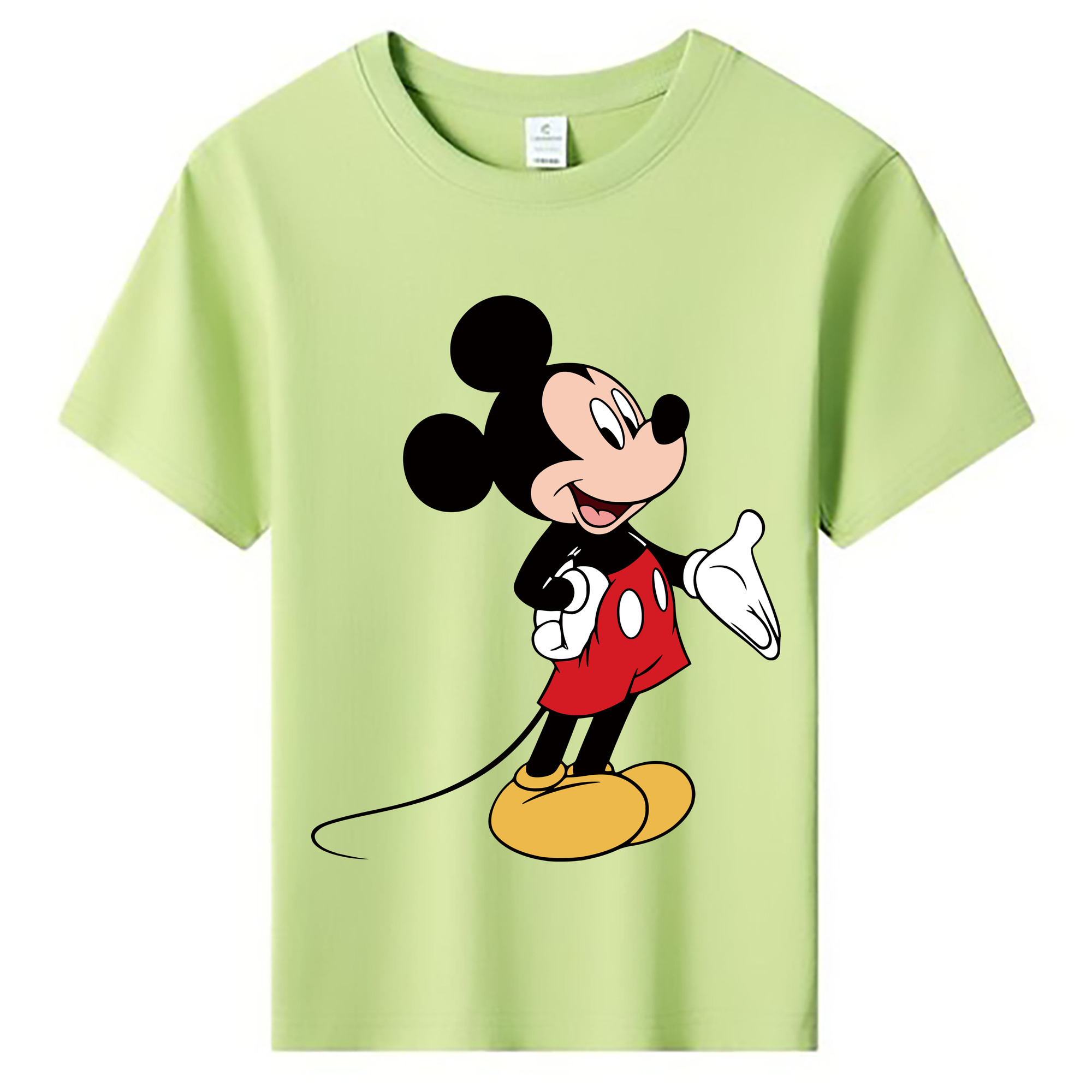 ミッキーマウス Mickey Mouse 綿100％キッズTシャツ（フロントプリント）